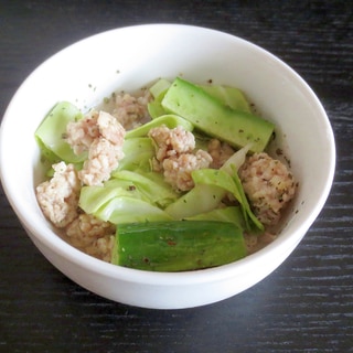 鶏ひき肉の酢の物　おつまみに♪